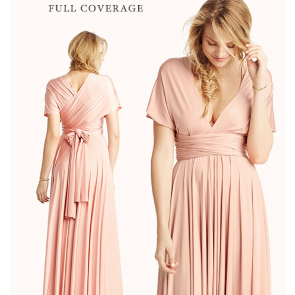 Rose Quartz Convertible Ginger Bridesmaids Dress
